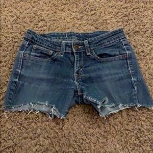 Levi’s jeans cutoff shorts distressed 26